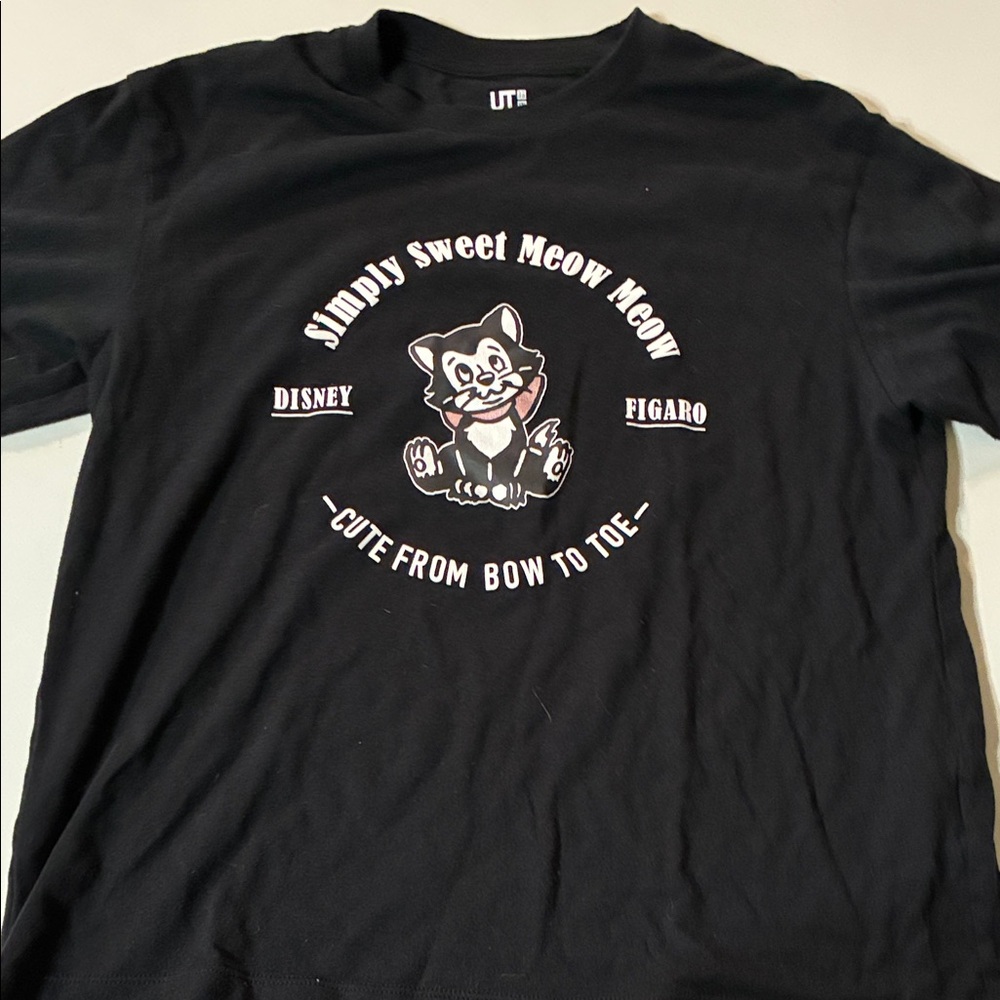 Disney Figaro Black Cat Tee